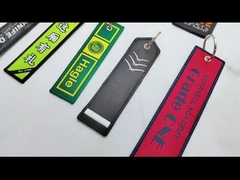 프로모션 경품 OEM 커스텀 로고 열쇠고리,  엠브로이드된 열쇠고리 태그