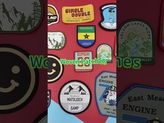 폴리에스터 쓰레드는 과장 패치 불규칙한 레이저 절단 면 능직물에 다림질합니다