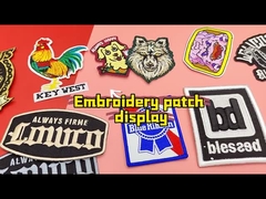 청바지를 위한 패치 메로우 경계 위의 도매 맞춘 세척할 수 있는 장식적 철