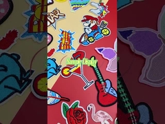 청바지를 위한 패치 메로우 경계 위의 도매 맞춘 세척할 수 있는 장식적 철