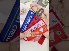 빨 수 있는 개인화된 로고 열쇠 고리, 튼튼한 길쌈된 열쇠 Fob