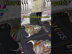 수를 놓은 헝겊 조각 주문 안전 획일한 헝겊 조각에 자동 접착 철