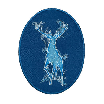 100% 부드러운 폴리에스터 쓰레드 맞춘 재킷 패치는 셔츠를 위한 데님 패치에 다림질합니다