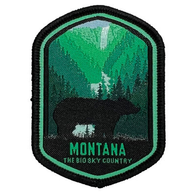 의류를 위한 우븐 패치 과장 패치 위의 녹색 천연 동물 디자인 철분