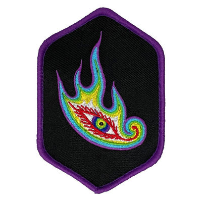 세척할 수 있는 우븐 패치에게 입히는 엠브로이드된 패치를 지원하는 맞춘 눈 로고 벨크로