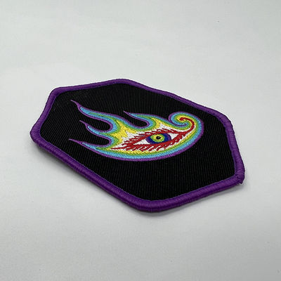 세척할 수 있는 우븐 패치에게 입히는 엠브로이드된 패치를 지원하는 맞춘 눈 로고 벨크로