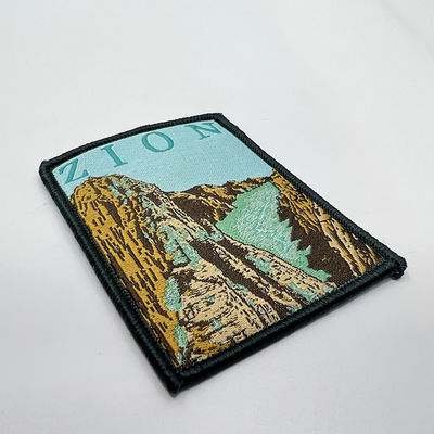 맞춘 팬톤 컬러는 우븐 패치 과장 패치 자연적 디자인에 다림질합니다