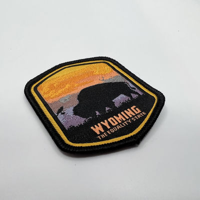 자연적 디자이너 동물 우븐 패치는 머로드 경계와 과장 로고 패치에 다림질합니다