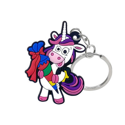 OEM에 의하여 주문을 받아서 만들어지는 귀여운 만화 Keychain, 비 유독한 PVC 고무 Keychain